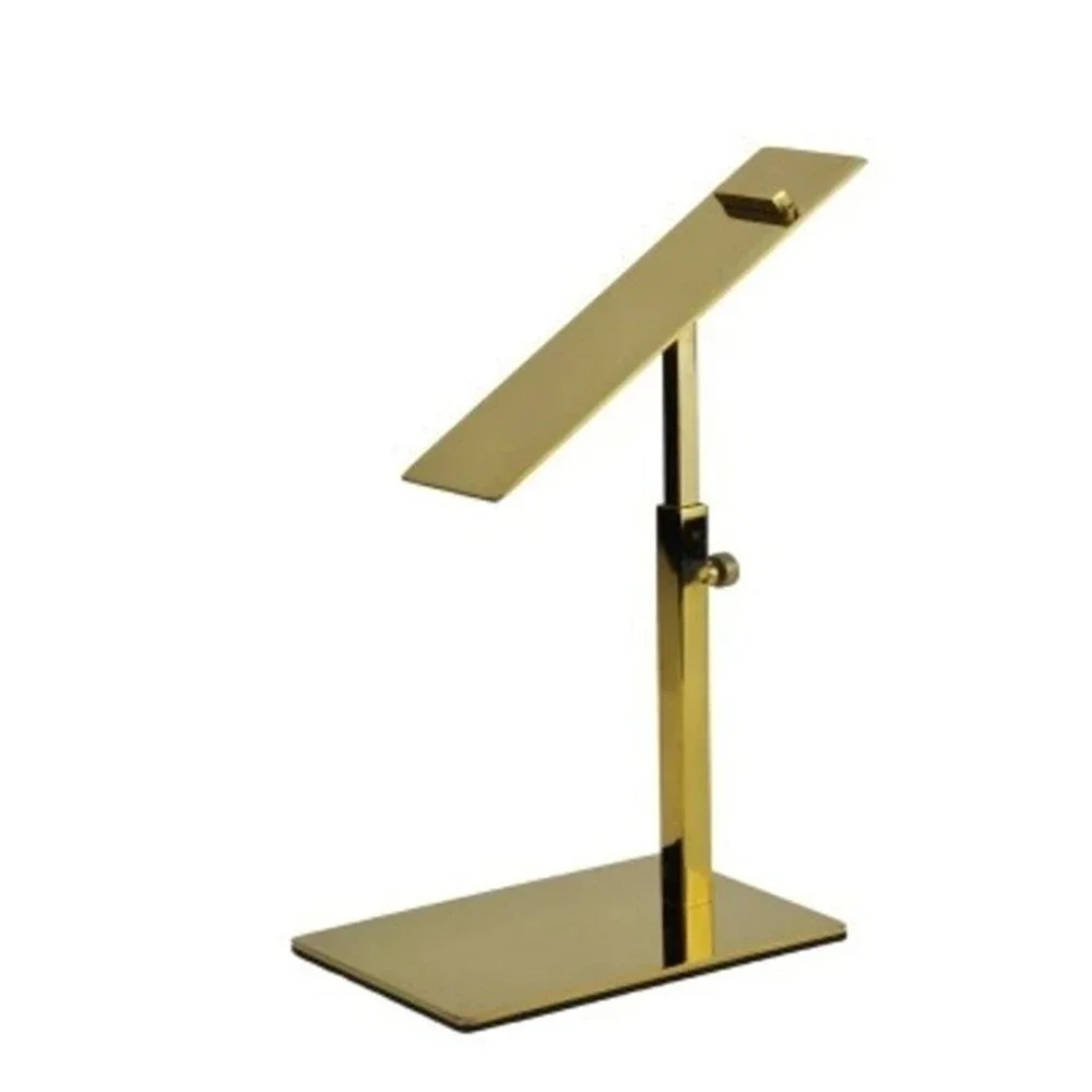 2 Pack -Gold Polished Stainless Steel Adjustable Shoe Display Stand
